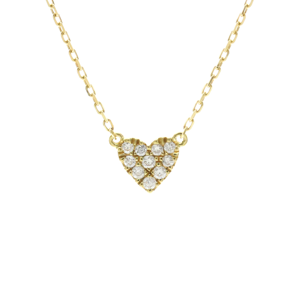 OTHERS Jewelry - AHKAH Heart Pave Diamond Necklace Yellow Gold (18K) Diamond Women,Men Fashion...